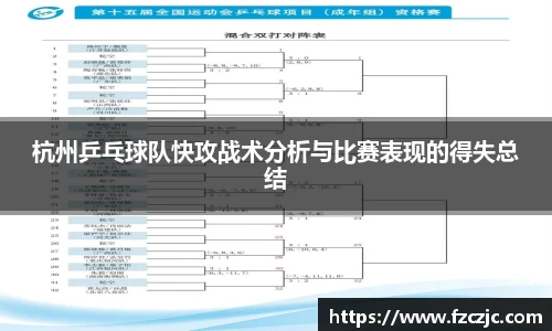 杭州乒乓球队快攻战术分析与比赛表现的得失总结